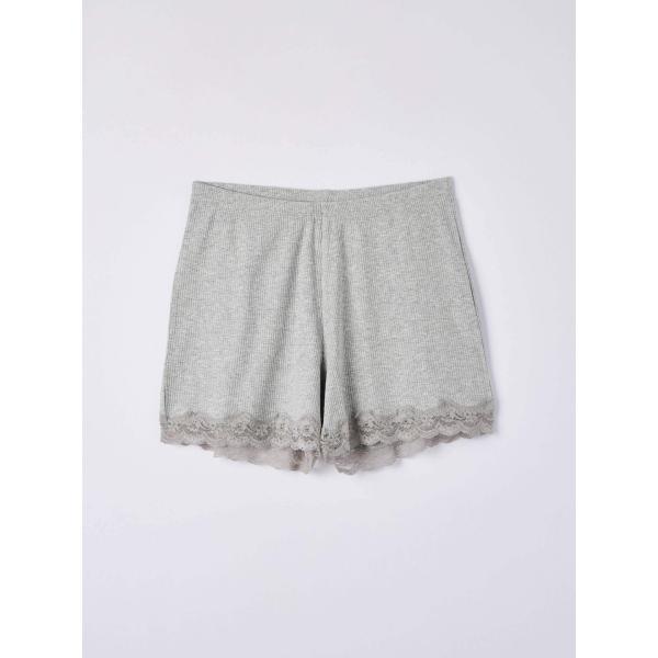 pantaloni corti Terranova grigio tinta unita