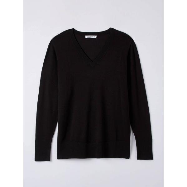 maglieria Terranova nero tinta unita