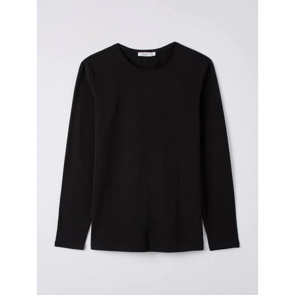 t-shirt Terranova nero tinta unita