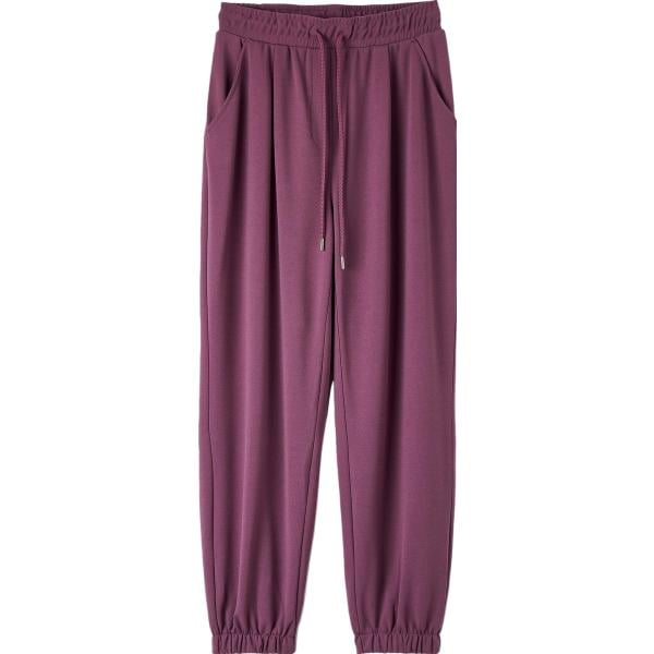 pantaloni Terranova viola tinta unita