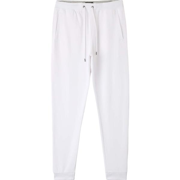 pantaloni sportivi Terranova bianco tinta unita