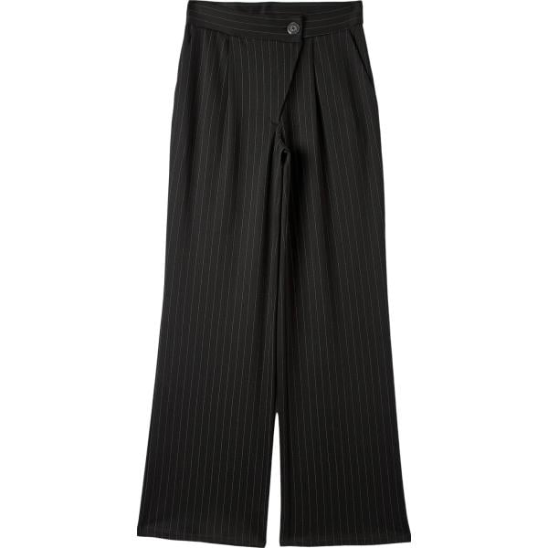 pantaloni a palazzo Terranova nero a righe