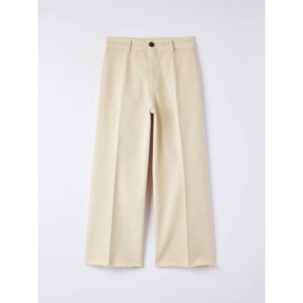 pantaloni Terranova bianco tinta unita