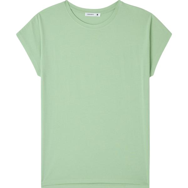 t-shirt Terranova verde tinta unita