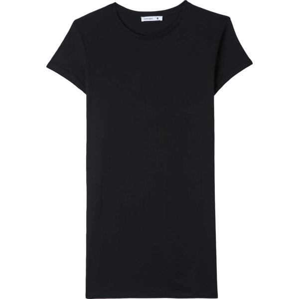 t-shirt Terranova nero tinta unita