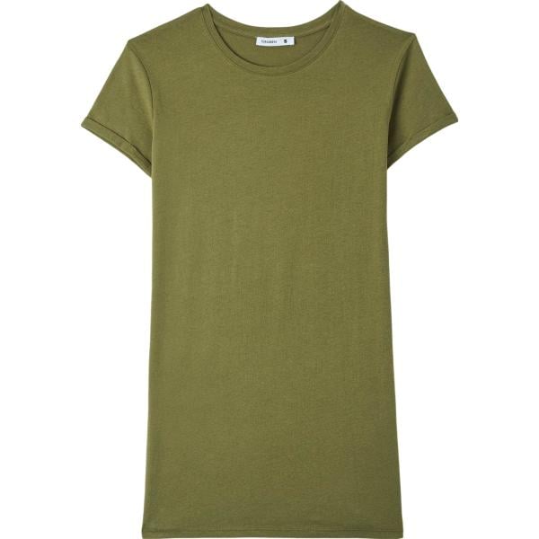 t-shirt Terranova verde tinta unita