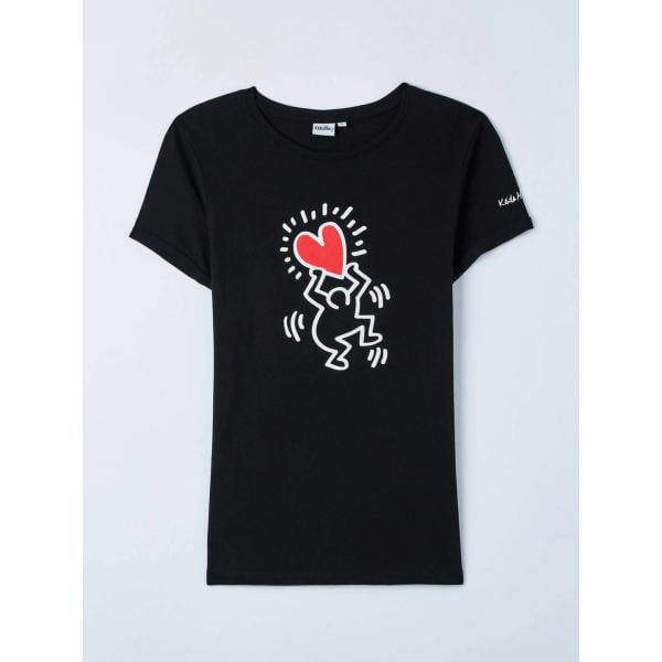 t-shirt Terranova multicolore con stampe