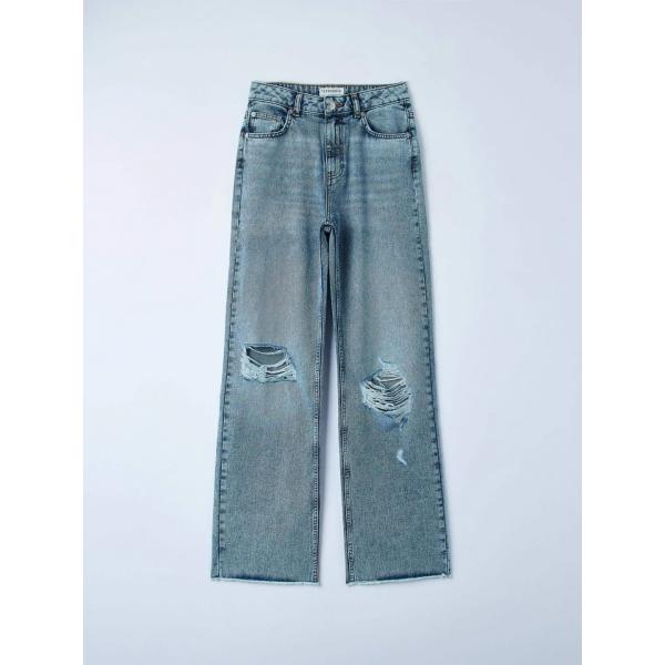 jeans dritti Terranova viola