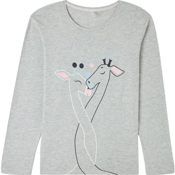 pigiama Terranova grigio con stampe