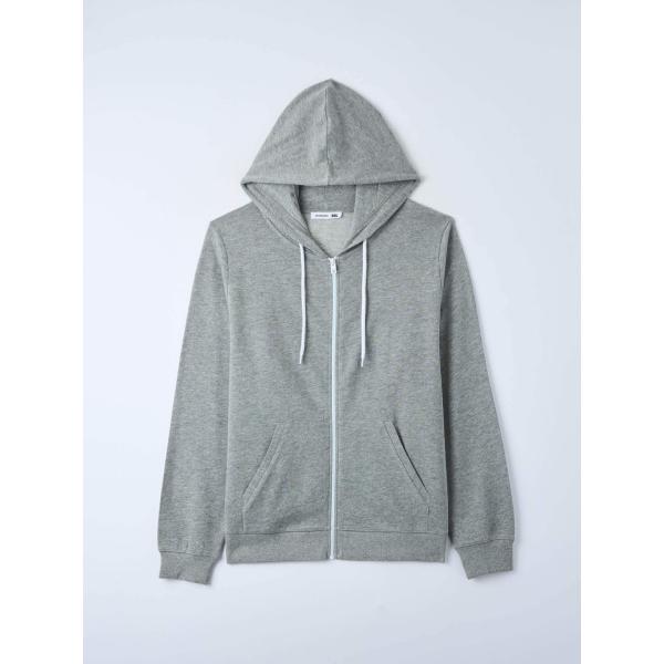 felpe con cappuccio Terranova grigio tinta unita