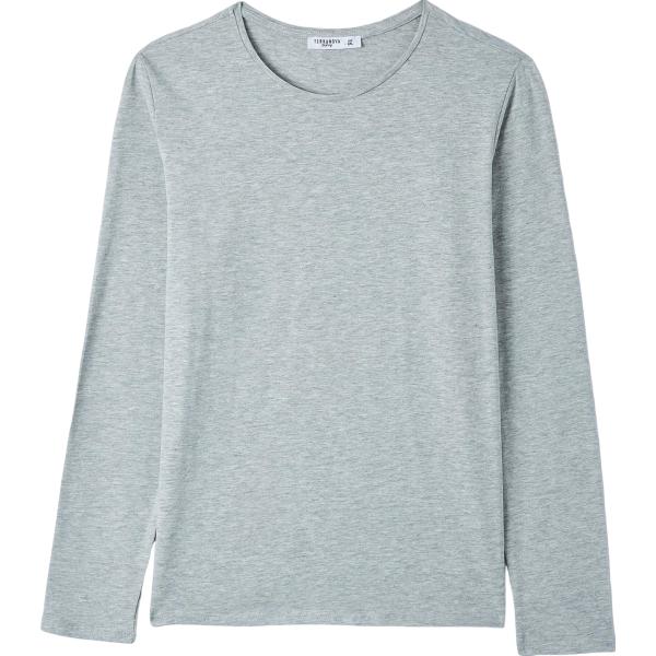 t-shirt Terranova verde tinta unita