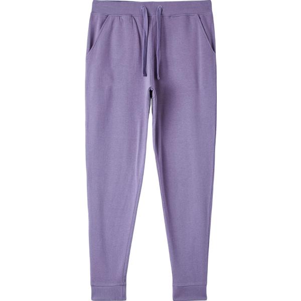 pantaloni Terranova viola tinta unita