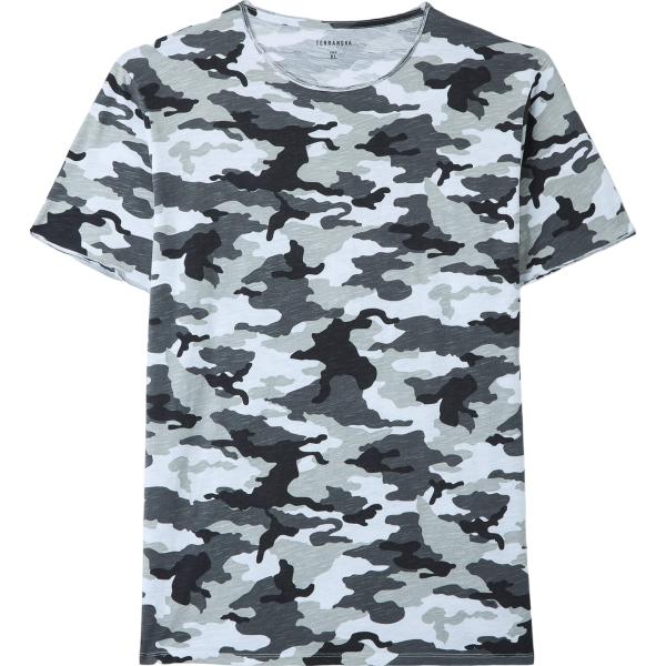 t-shirt Terranova multicolore military