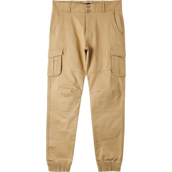 pantaloni cargo Terranova marrone tinta unita