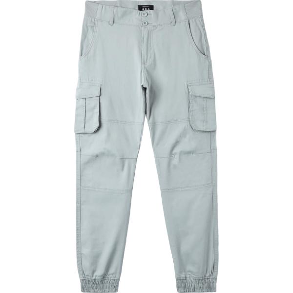pantaloni cargo Terranova verde tinta unita