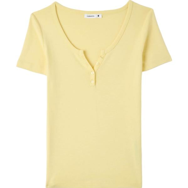 t-shirt Terranova giallo tinta unita
