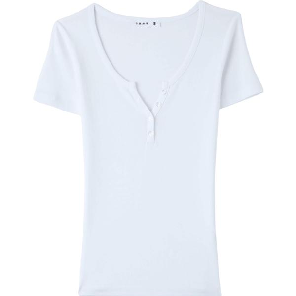 t-shirt Terranova bianco tinta unita