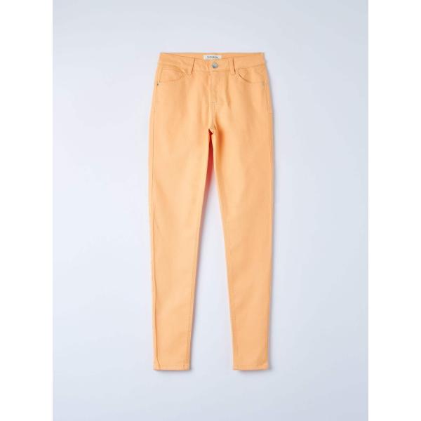 pantaloni skinny Terranova bianco tinta unita