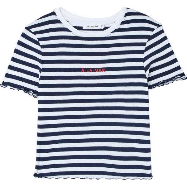 t-shirt Terranova multicolore a righe
