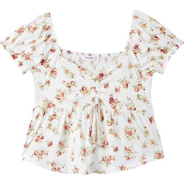 bluse Terranova bianco a fiori