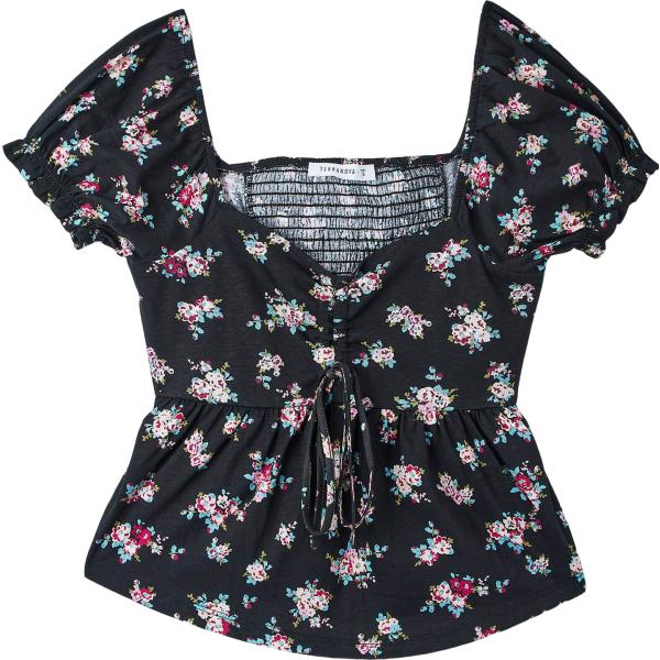 bluse Terranova nero a fiori