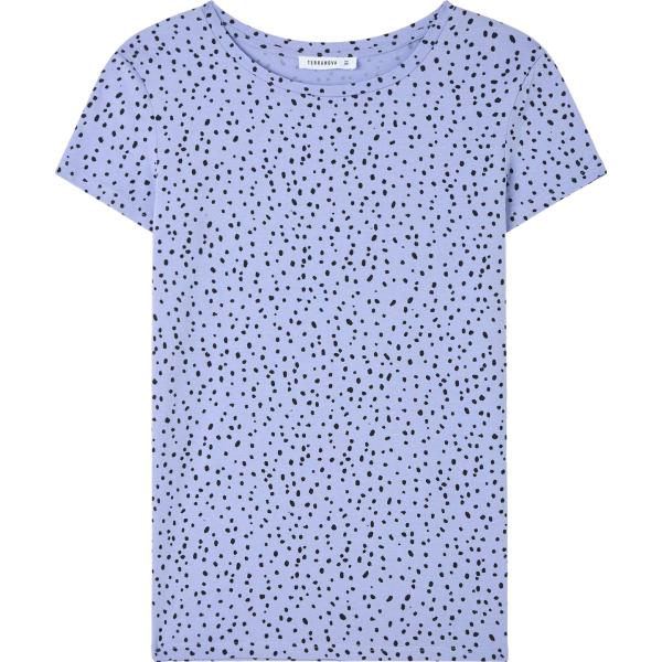 t-shirt Terranova blu a pois