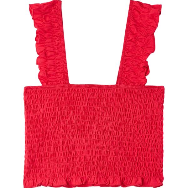 top Terranova rosso tinta unita