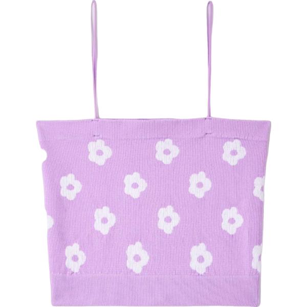top Terranova viola a fiori