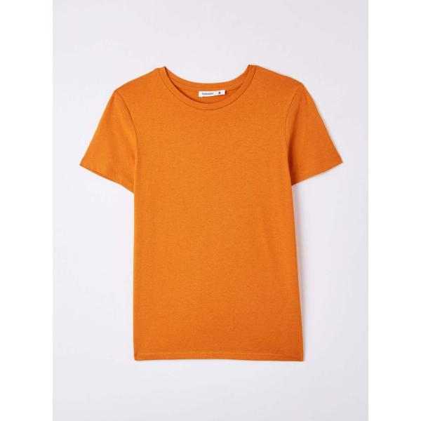 t-shirt Terranova arancione tinta unita