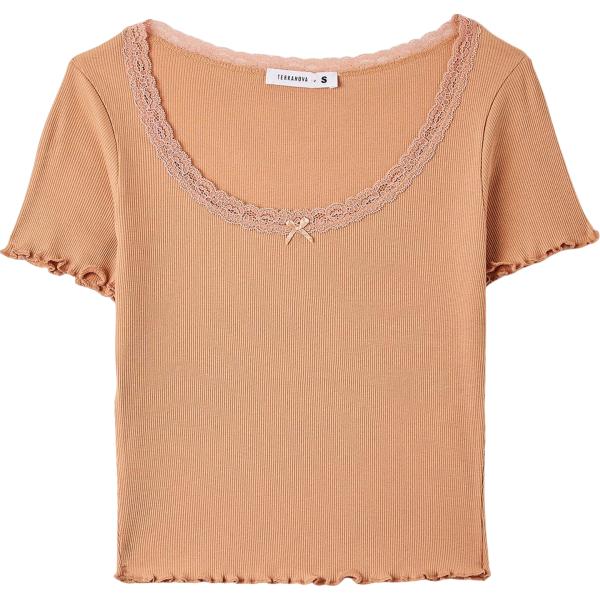 t-shirt Terranova marrone