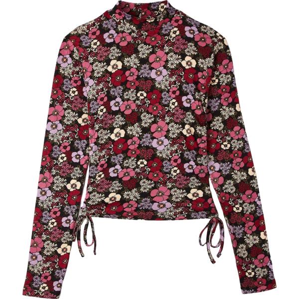 t-shirt Terranova marrone a fiori