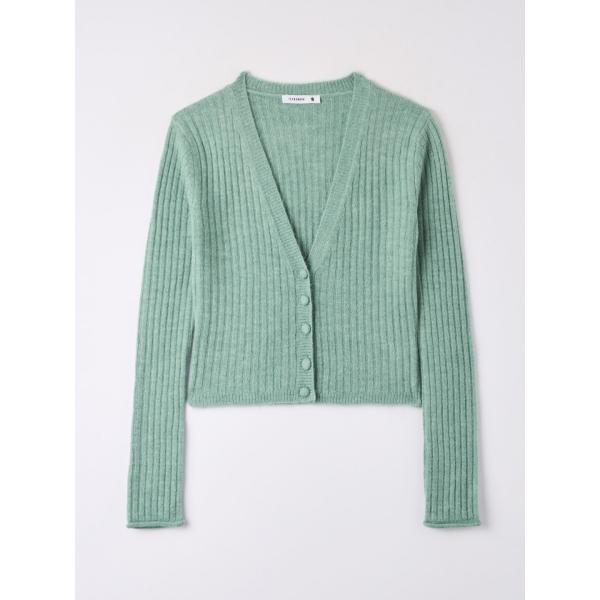 cardigans Terranova verde tinta unita