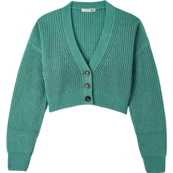 cardigans Terranova verde tinta unita