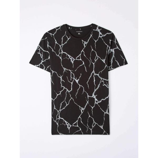 t-shirt Terranova nero