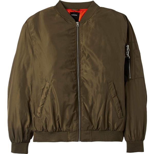 bomber Terranova marrone tinta unita
