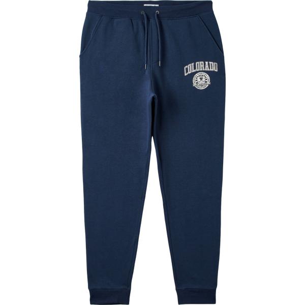 pantaloni Terranova blu con stampe
