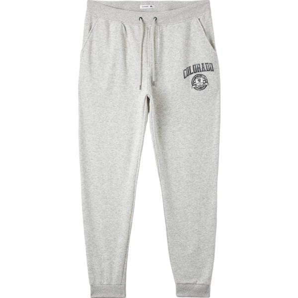 pantaloni Terranova grigio con stampe