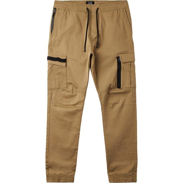 pantaloni cargo Terranova marrone tinta unita
