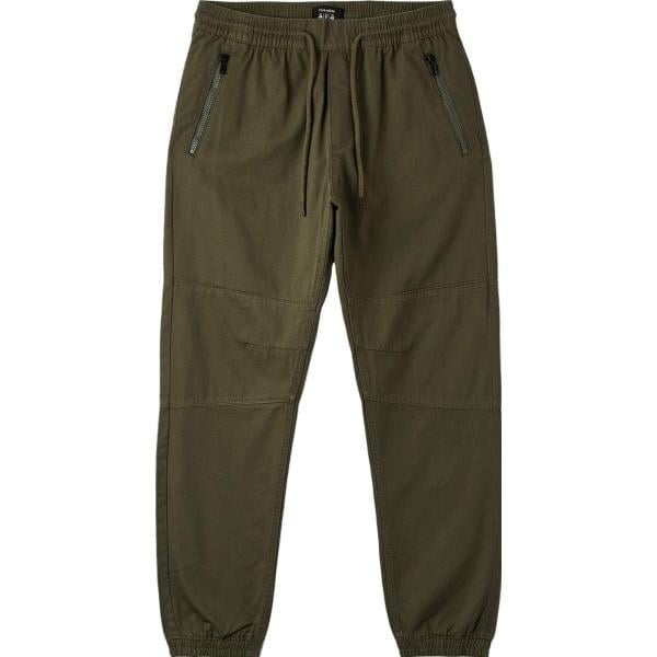 pantaloni Terranova verde tinta unita