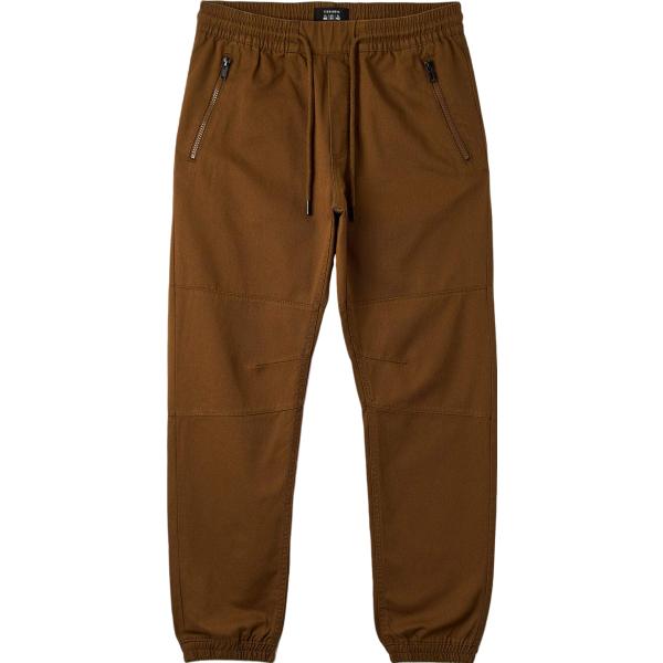 pantaloni Terranova marrone tinta unita