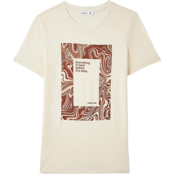 t-shirt Terranova bianco con stampe