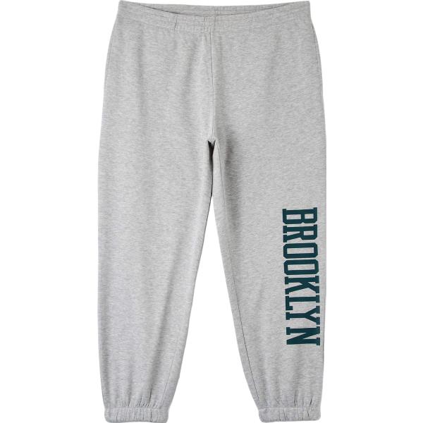 pantaloni Terranova grigio con stampe