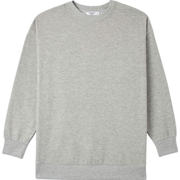 felpe Terranova grigio tinta unita