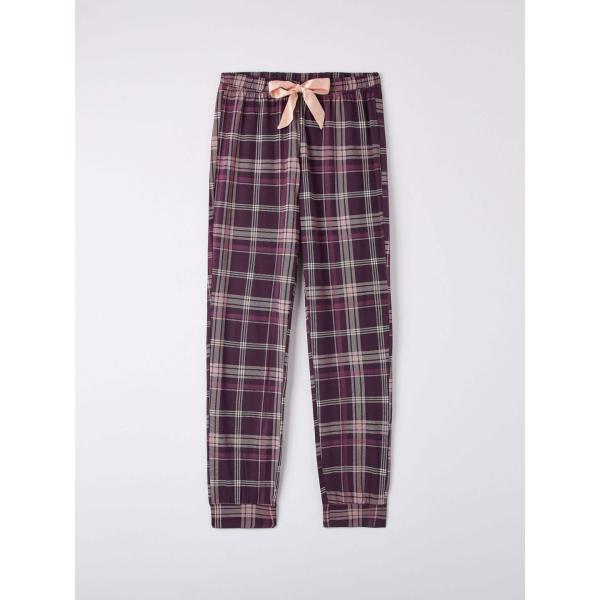 pantaloni Terranova bianco scozzese