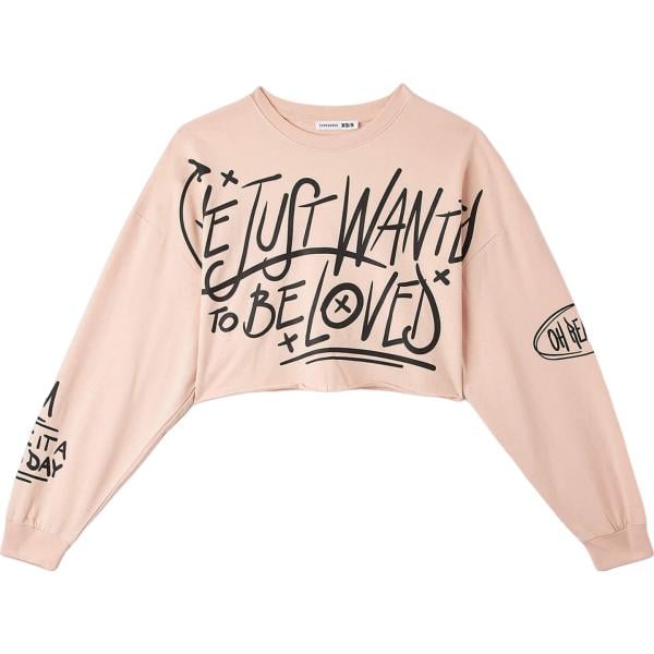 t-shirt Terranova marrone con stampe
