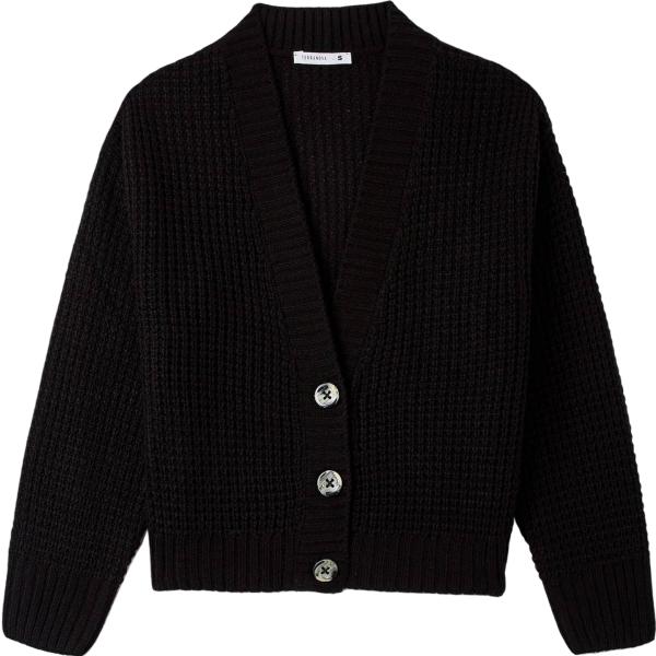 cardigans Terranova nero tinta unita