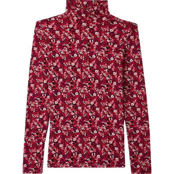 t-shirt Terranova rosso a fiori