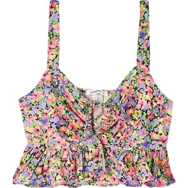 top Terranova rosa con stampe