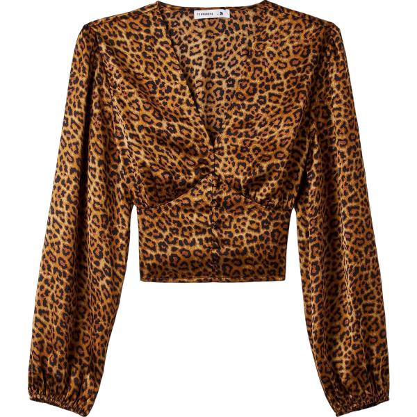 bluse Terranova marrone animalier