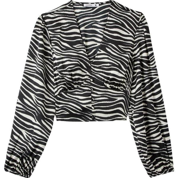 bluse Terranova nero animalier